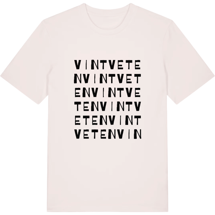 Vintveten ordlek t-shirt – t-shirt från PinShirt