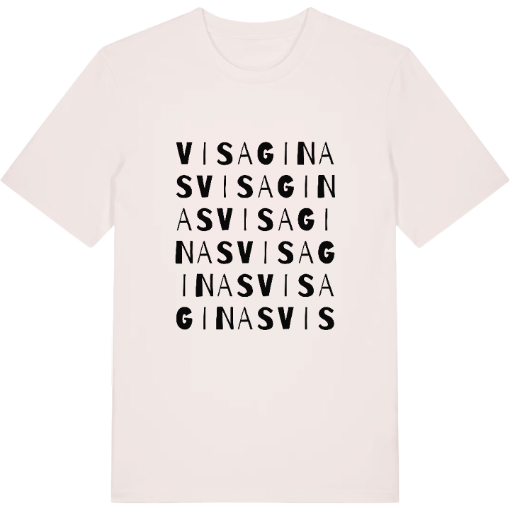 Visaginas ordlek t-shirt – t-shirt från PinShirt