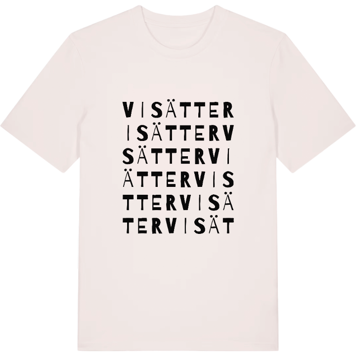 Visätter ordlek t-shirt – t-shirt från PinShirt