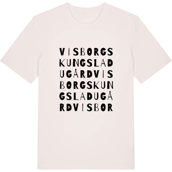 Visborgs kungsladugård ordlek t-shirt – t-shirt från PinShirt