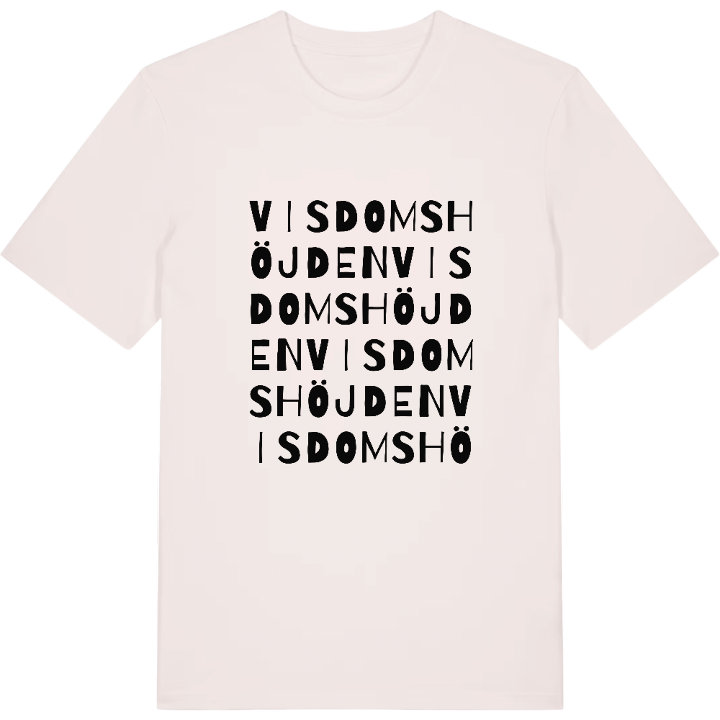 Visdomshöjden ordlek t-shirt – t-shirt från PinShirt