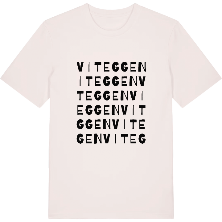 Viteggen ordlek t-shirt – t-shirt från PinShirt
