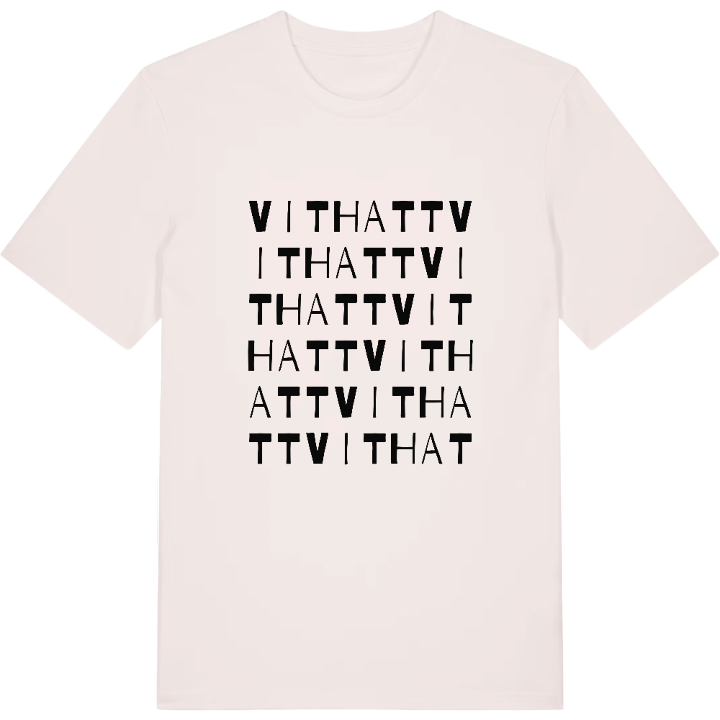 Vithatt ordlek t-shirt – t-shirt från PinShirt