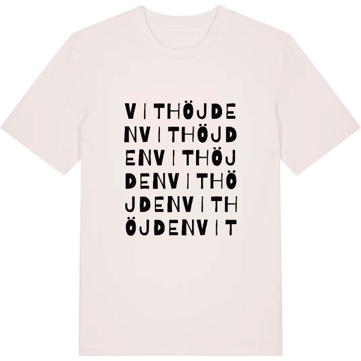 Vithöjden ordlek t-shirt – t-shirt från PinShirt