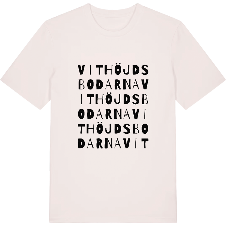Vithöjdsbodarna ordlek t-shirt – t-shirt från PinShirt