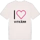 Jag älskar Vitkärr t-shirt stort tryck