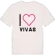 Jag älskar Vivas t-shirt stort tryck