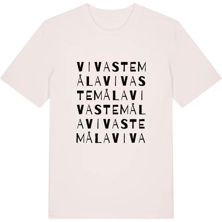 Vivastemåla ordlek t-shirt – t-shirt från PinShirt