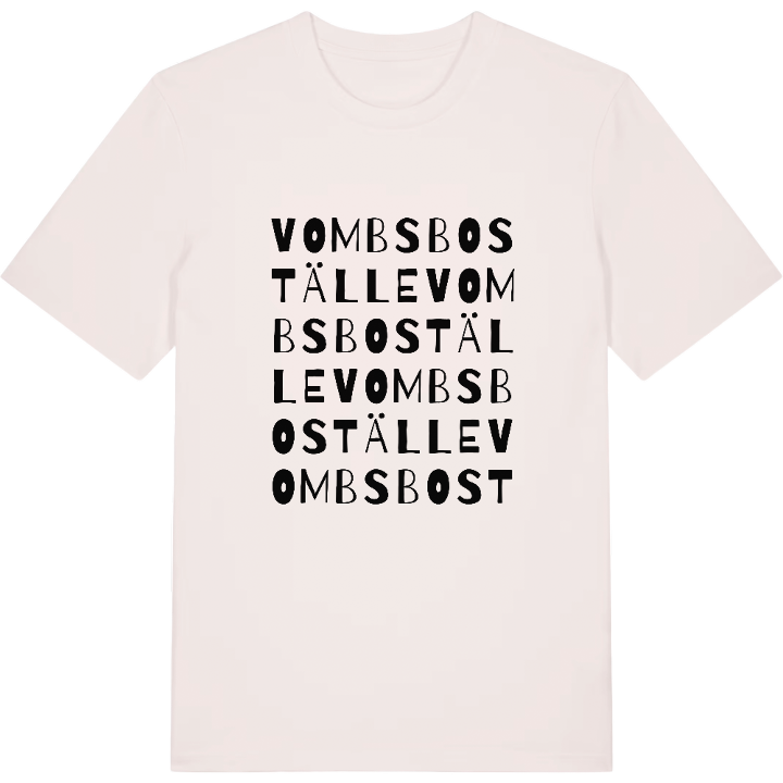 Vombs boställe ordlek t-shirt – t-shirt från PinShirt