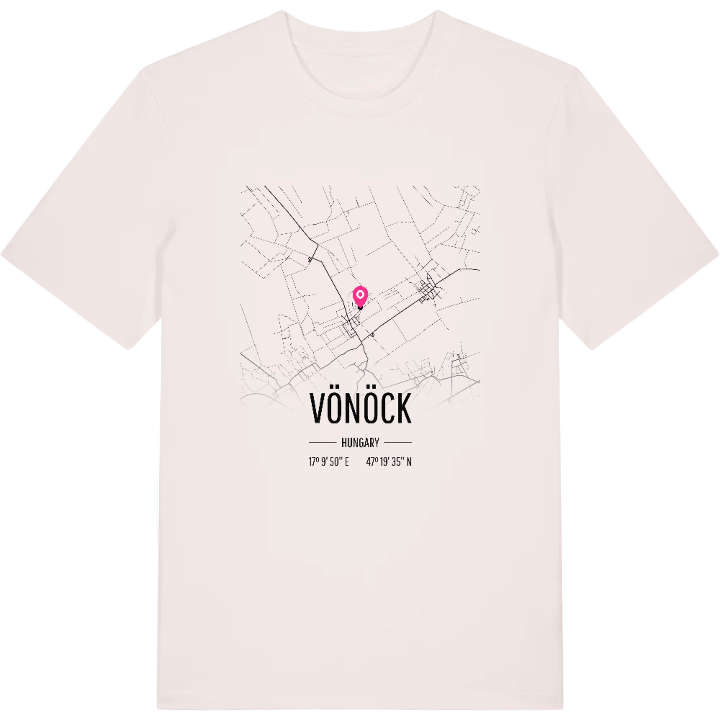 Vönöck karta t-shirt – t-shirt från PinShirt