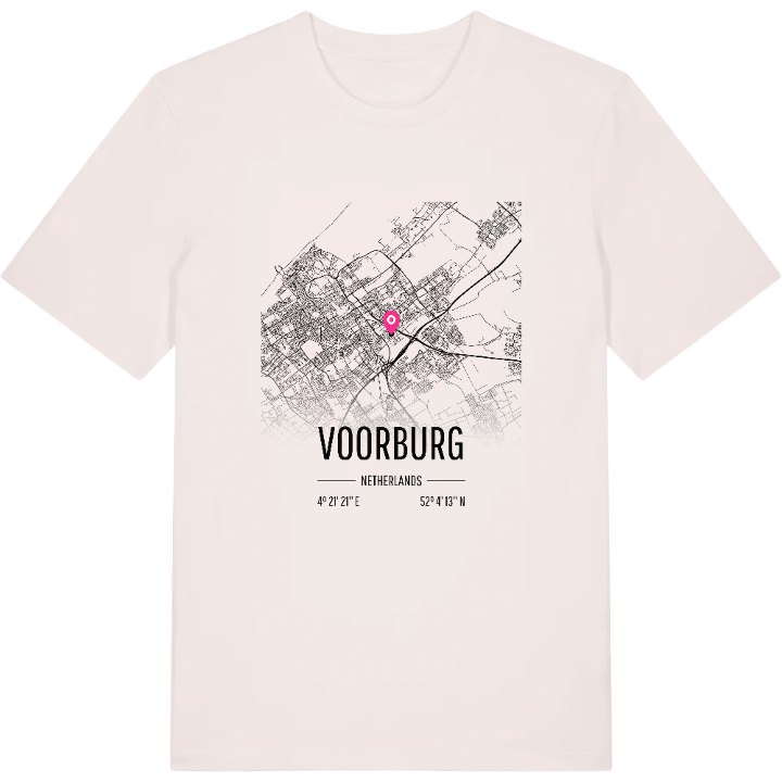 Voorburg karta t-shirt – t-shirt från PinShirt