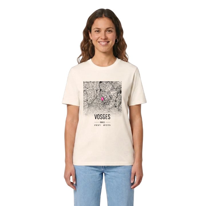 Vosges karta t-shirt – t-shirt från PinShirt