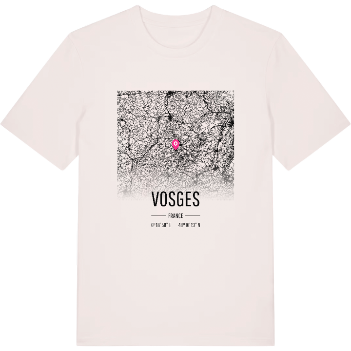 Vosges karta t-shirt – t-shirt från PinShirt