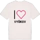 Jag älskar Vyškov t-shirt stort tryck