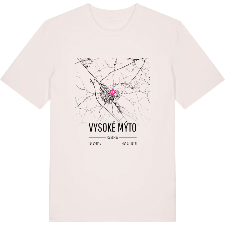 Vysoké Mýto karta t-shirt – t-shirt från PinShirt