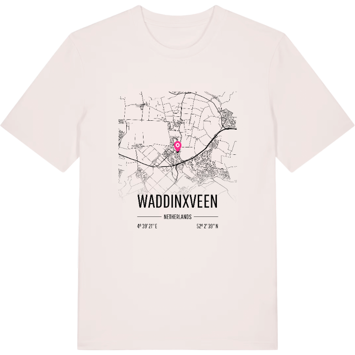 Waddinxveen karta t-shirt – t-shirt från PinShirt