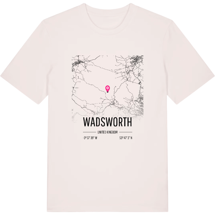 Wadsworth karta t-shirt – t-shirt från PinShirt