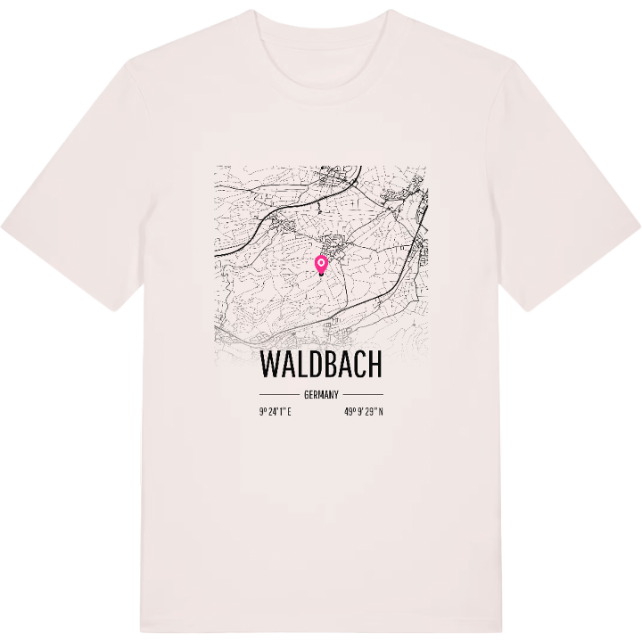 Waldbach karta t-shirt – t-shirt från PinShirt