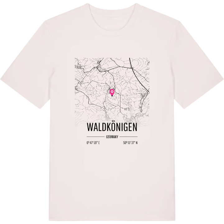 Waldkönigen karta t-shirt – t-shirt från PinShirt