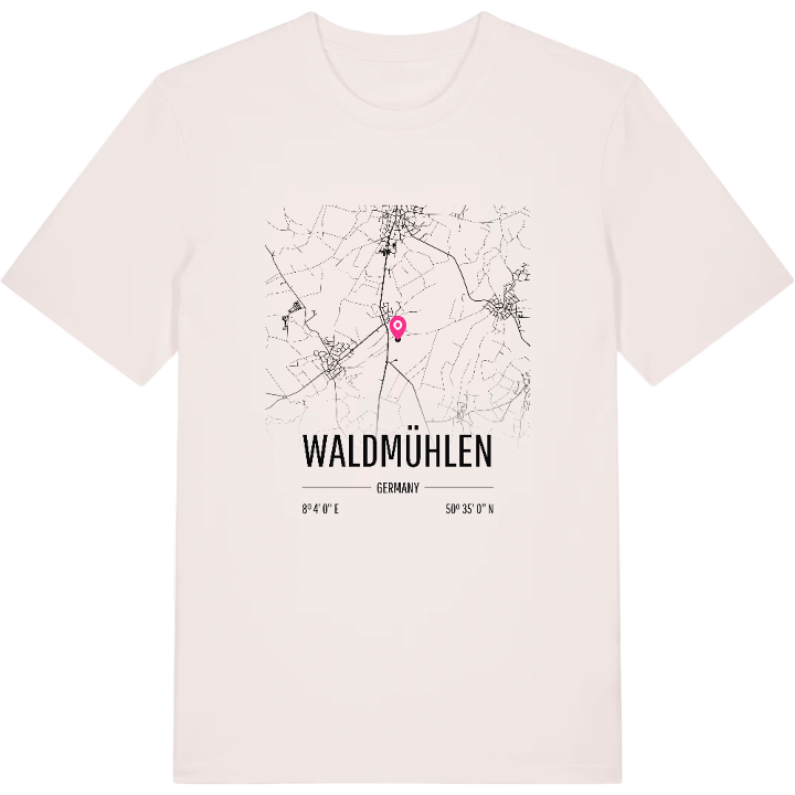 Waldmühlen karta t-shirt – t-shirt från PinShirt