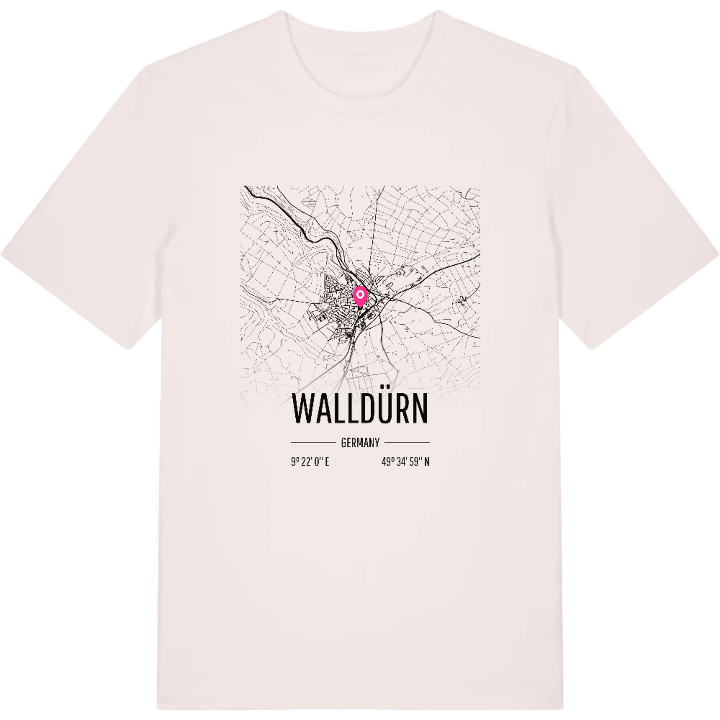 Walldürn karta t-shirt – t-shirt från PinShirt