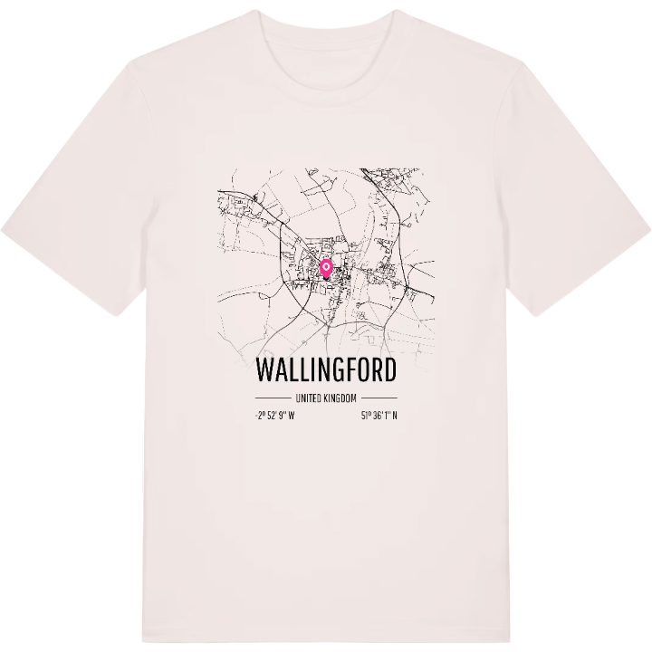 Wallingford karta t-shirt – t-shirt från PinShirt