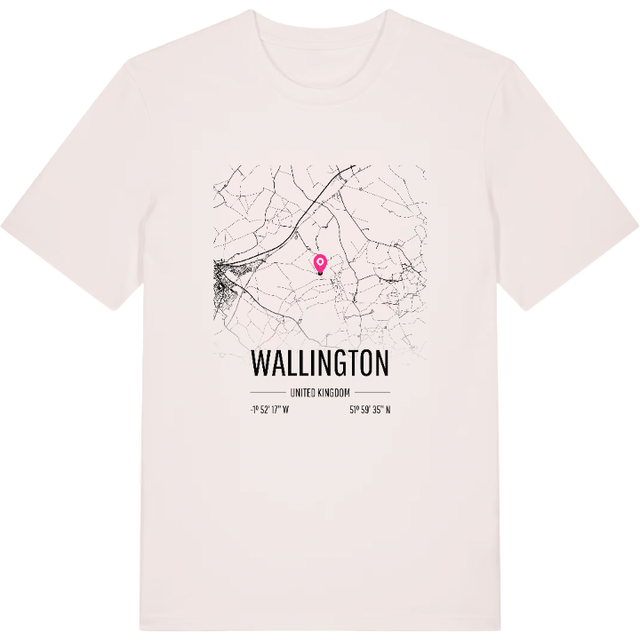 Wallington karta t-shirt – t-shirt från PinShirt