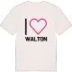 Jag älskar Walton t-shirt stort tryck