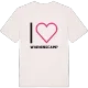 Jag älskar Warningcamp t-shirt stort tryck