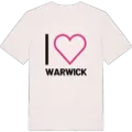 Jag älskar Warwick t-shirt stort tryck