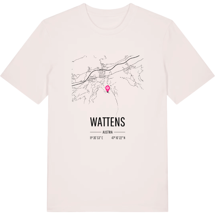 Wattens karta t-shirt – t-shirt från PinShirt