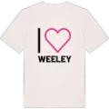 Jag älskar Weeley t-shirt stort tryck