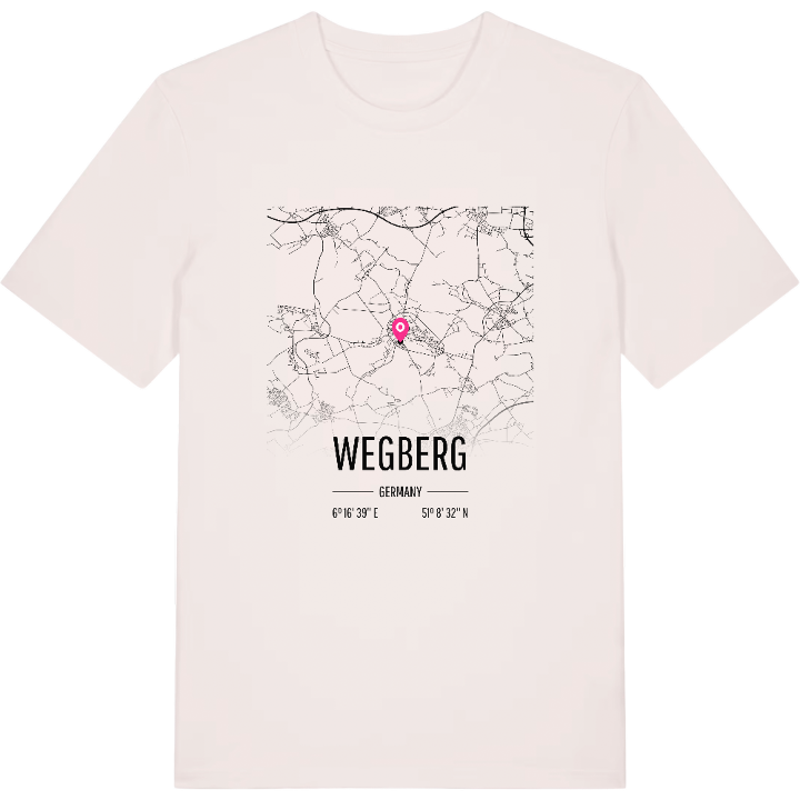Wegberg karta t-shirt – t-shirt från PinShirt