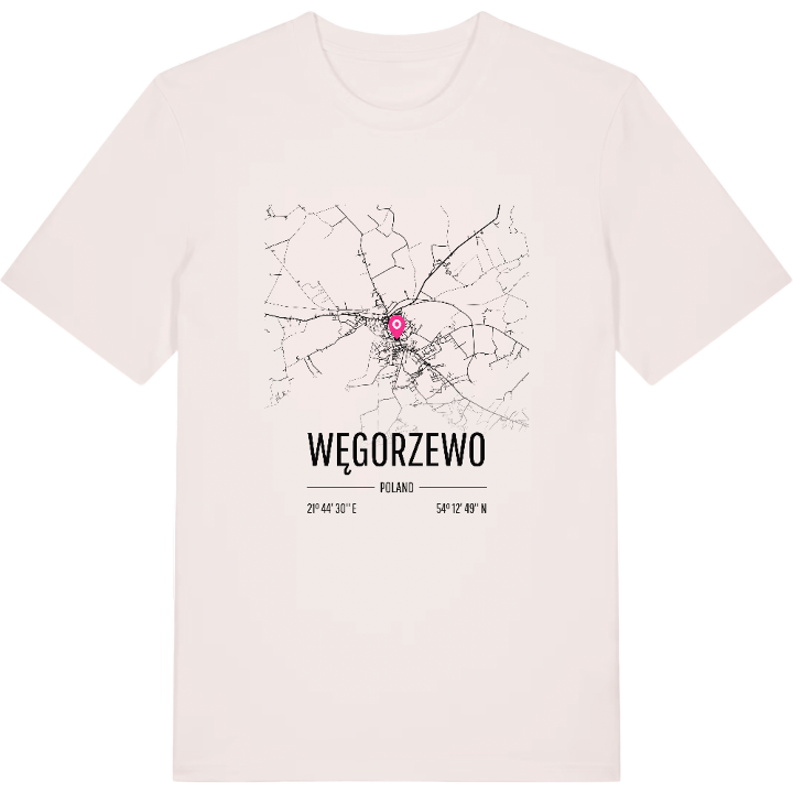 Węgorzewo karta t-shirt – t-shirt från PinShirt