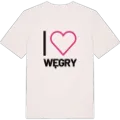 Jag älskar Węgry t-shirt stort tryck
