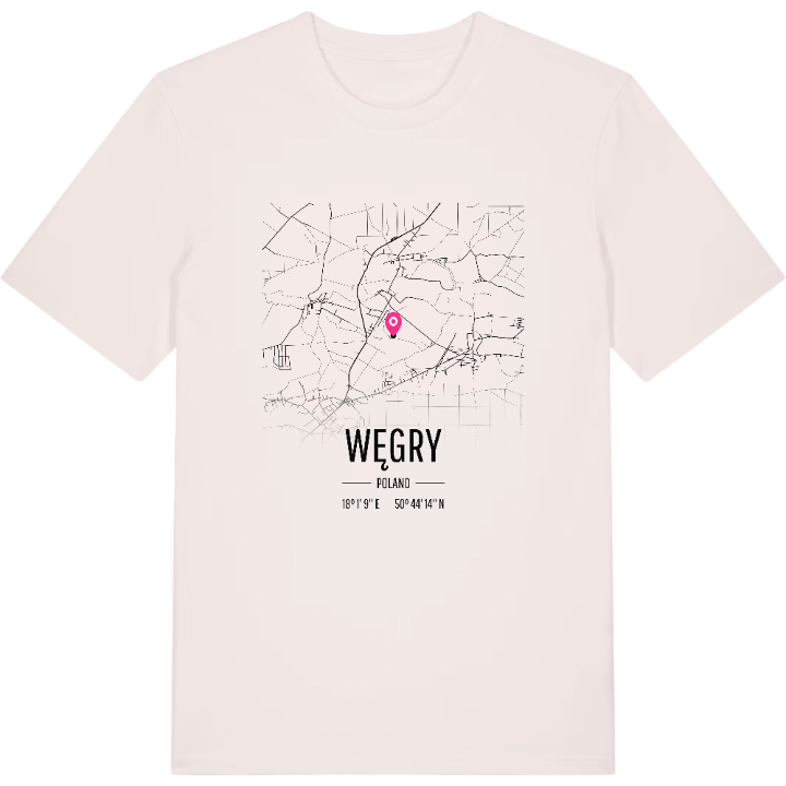 Węgry karta t-shirt – t-shirt från PinShirt