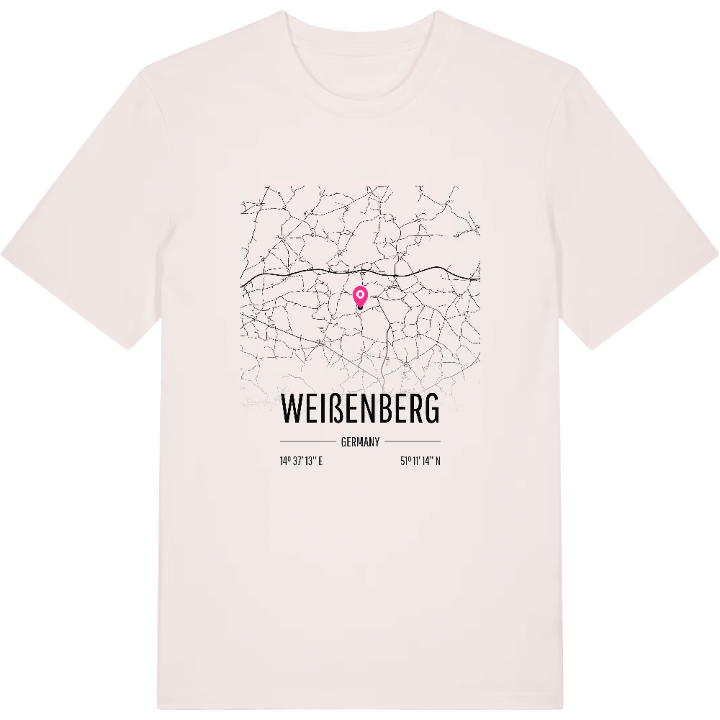 Weißenberg karta t-shirt – t-shirt från PinShirt