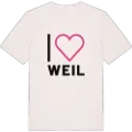 Jag älskar Weil t-shirt stort tryck