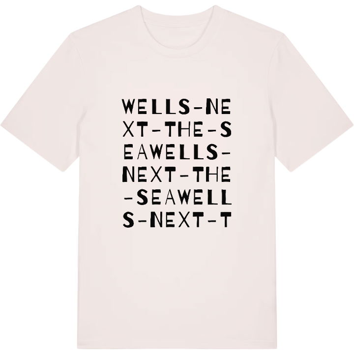 Wells-next-the-Sea ordlek t-shirt – t-shirt från PinShirt