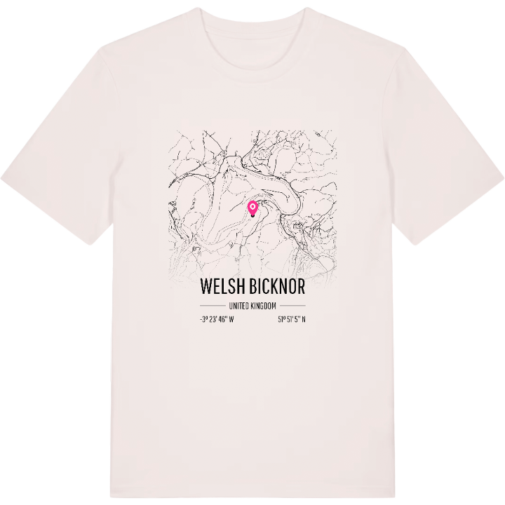 Welsh Bicknor karta t-shirt – t-shirt från PinShirt
