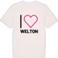 Jag älskar Welton t-shirt stort tryck