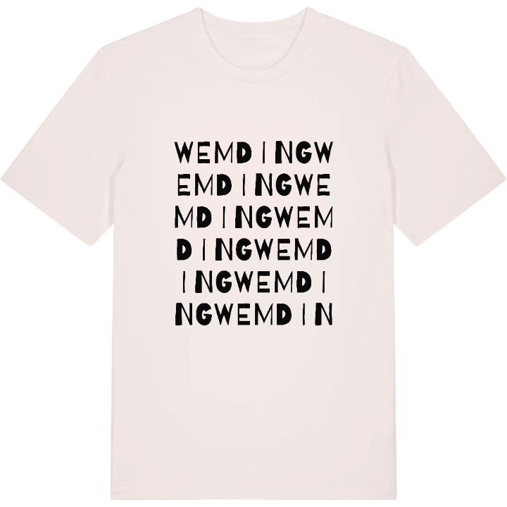 Wemding ordlek t-shirt – t-shirt från PinShirt