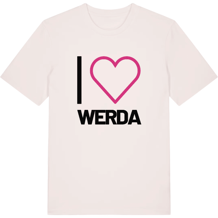 Jag älskar Werda t-shirt stort tryck – t-shirt från PinShirt