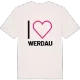 Jag älskar Werdau t-shirt stort tryck