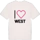 Jag älskar West t-shirt stort tryck
