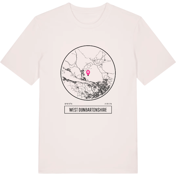 West Dunbartonshire t-shirt – t-shirt från PinShirt
