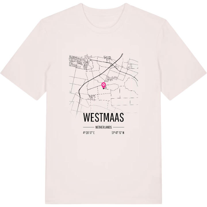 Westmaas karta t-shirt – t-shirt från PinShirt