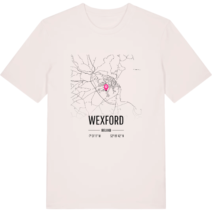 Wexford karta t-shirt – t-shirt från PinShirt