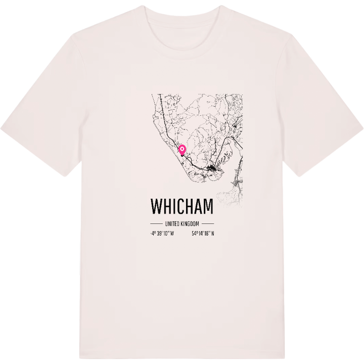 Whicham karta t-shirt – t-shirt från PinShirt