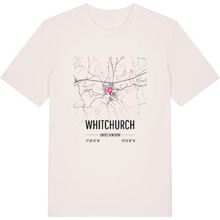 Whitchurch karta t-shirt – t-shirt från PinShirt